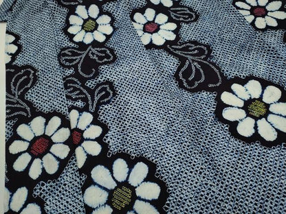 平和屋着物∴夏物　浴衣　有松鳴海絞り　花唐草文　綿　逸品　CABK6542ze