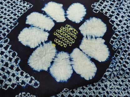 平和屋着物∴夏物　浴衣　有松鳴海絞り　花唐草文　綿　逸品　CABK6542ze