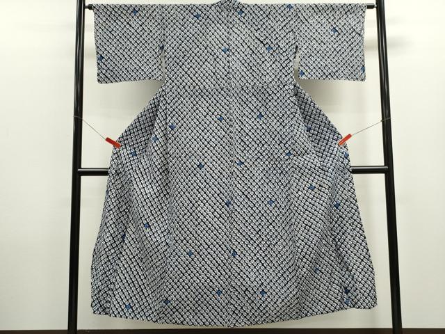 平和屋着物∴夏物　浴衣　有松鳴海絞り　蜘蛛絞り　綿　逸品　CABK6545ze