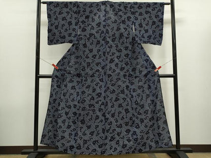 平和屋着物∴夏物　浴衣　有松鳴海絞り　抽象文　綿　逸品　CABK6553ze
