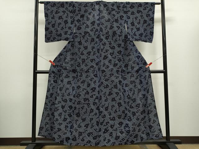 平和屋着物∴夏物　浴衣　有松鳴海絞り　抽象文　綿　逸品　CABK6553ze