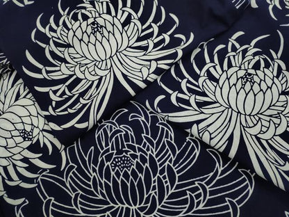 平和屋着物∴夏物　浴衣　注染　乱菊　手縫い　綿　逸品　CABK6559ze