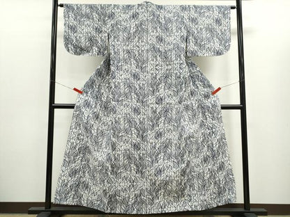 平和屋着物∴夏物　浴衣　注染　芒　手縫い　綿　逸品　CABK6610ze
