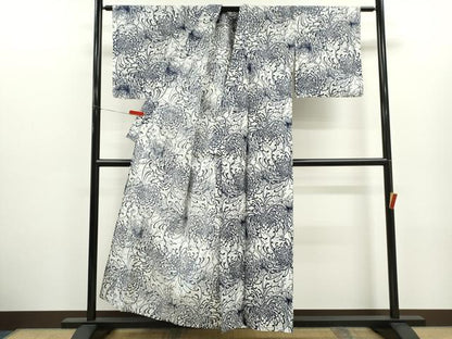 平和屋着物∴夏物　浴衣　乱菊　綿　逸品　CABK6647ze