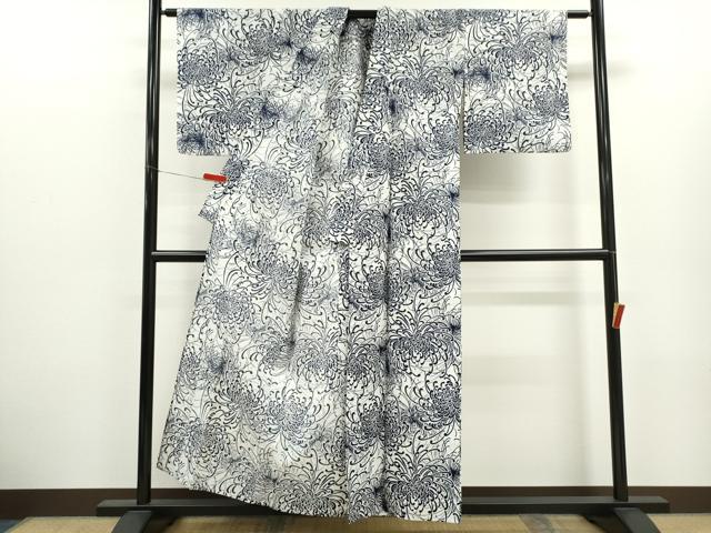 平和屋着物∴夏物　浴衣　乱菊　綿　逸品　CABK6647ze