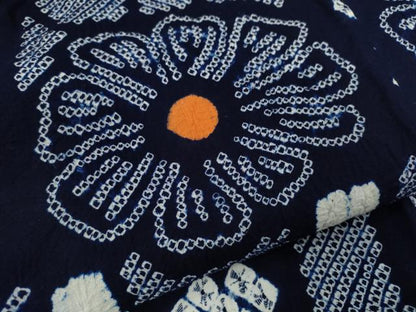 平和屋着物∴夏物　浴衣　有松鳴海絞り　舞花文　綿　逸品　CABK6667ze