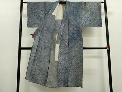 平和屋着物∴夏物　男性　浴衣　有松鳴海絞り　三浦絞り　綿　逸品　CABK6678ze