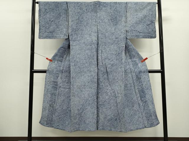 平和屋着物∴夏物　男性　浴衣　有松鳴海絞り　三浦絞り　綿　逸品　CABK6680ze