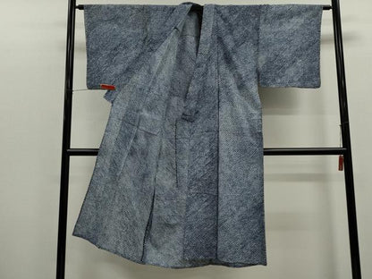 平和屋着物∴夏物　男性　浴衣　有松鳴海絞り　三浦絞り　綿　逸品　CABK6685ze