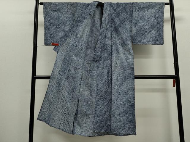 平和屋着物∴夏物　男性　浴衣　有松鳴海絞り　三浦絞り　綿　逸品　CABK6685ze