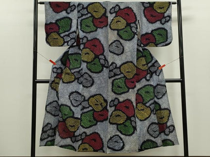 平和屋着物∴夏物　浴衣　有松鳴海絞り　万寿菊　綿　逸品　CABK6686ze