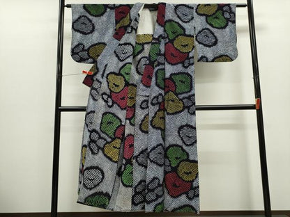 平和屋着物∴夏物　浴衣　有松鳴海絞り　万寿菊　綿　逸品　CABK6686ze