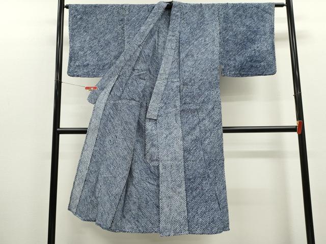 平和屋着物∴夏物　男性　浴衣　有松鳴海絞り　三浦絞り　綿　逸品　CABK6705ze