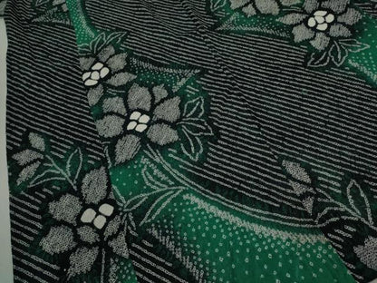 平和屋着物∴夏物　浴衣　有松鳴海絞り　枝花文　綿　逸品　CABK6709ze