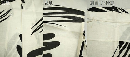 平和屋着物∴夏物　浴衣　注染　抽象文　手縫い　綿　逸品　CABK6727ze