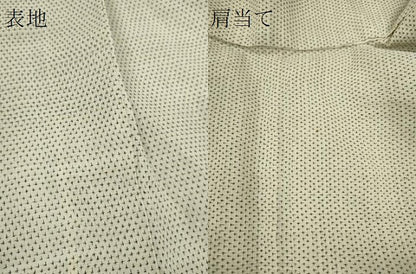平和屋着物＊夏物　男性　上布　十字絣文様　麻　逸品　CABK6737ze