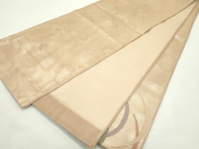 平和屋着物＊夏物　太鼓柄袋帯　露芝文　金糸　正絹　逸品　CABK6803rv