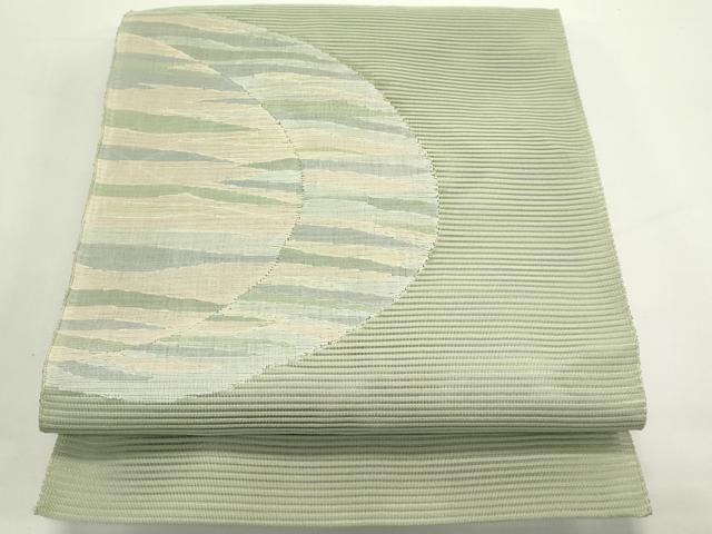 平和屋着物＊夏物　八寸名古屋帯　絽綴れ　霞文　正絹　逸品　CABK6829rv