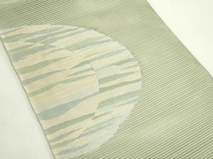 平和屋着物＊夏物　八寸名古屋帯　絽綴れ　霞文　正絹　逸品　CABK6829rv