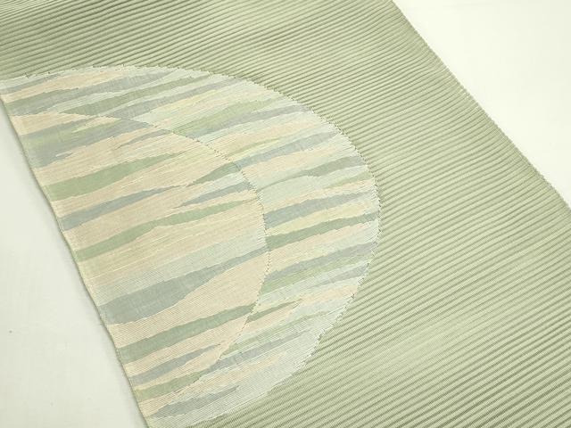 平和屋着物＊夏物　八寸名古屋帯　絽綴れ　霞文　正絹　逸品　CABK6829rv