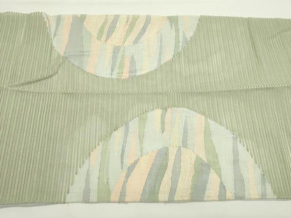 平和屋着物＊夏物　八寸名古屋帯　絽綴れ　霞文　正絹　逸品　CABK6829rv