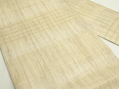 平和屋着物＊夏物　九寸名古屋帯　横段文　麻　逸品　CABK6833rv
