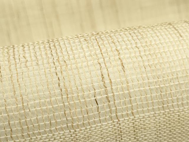 平和屋着物＊夏物　九寸名古屋帯　横段文　麻　逸品　CABK6833rv