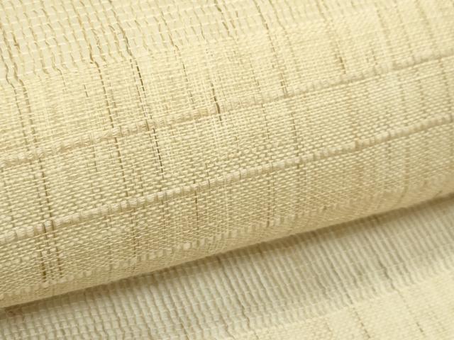 平和屋着物＊夏物　九寸名古屋帯　横段文　麻　逸品　CABK6833rv