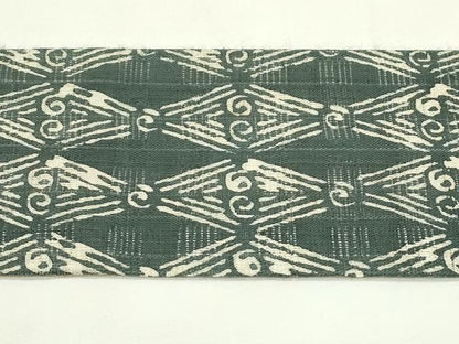 平和屋着物＊夏物　九寸名古屋帯　花倉織　菱文様　麻　逸品　CABK6865rv