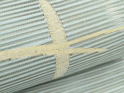 平和屋着物＊夏物　八寸名古屋帯　絽綴れ　抽象文　金銀糸　正絹　逸品　CABK6879rv