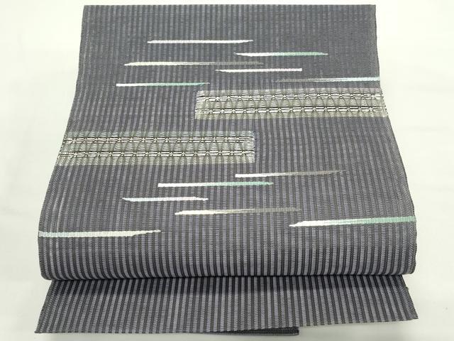 平和屋着物＊夏物　八寸名古屋帯　霞文　正絹　逸品　未使用　CABK6880rv