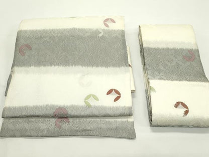 平和屋着物＊夏物　つけ帯　横段七宝文　正絹　逸品　CABK6908rv