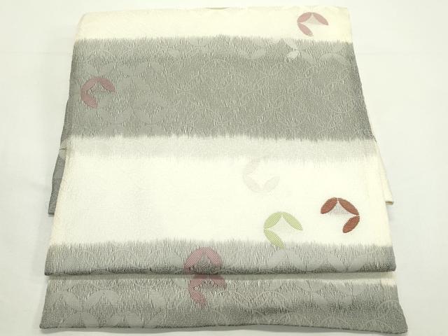 平和屋着物＊夏物　つけ帯　横段七宝文　正絹　逸品　CABK6908rv