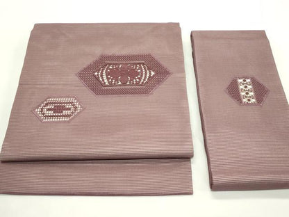 平和屋着物＊夏物　つけ帯　ドロンワーク　亀甲花文　正絹　逸品　CABK6910rv