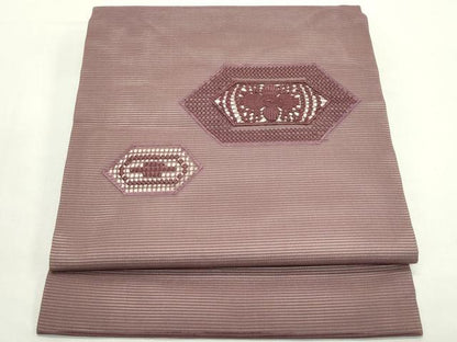 平和屋着物＊夏物　つけ帯　ドロンワーク　亀甲花文　正絹　逸品　CABK6910rv