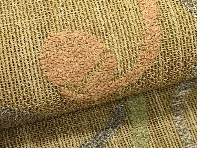 平和屋着物＊夏物　つけ帯　唐草文　正絹　逸品　CABK6913rv