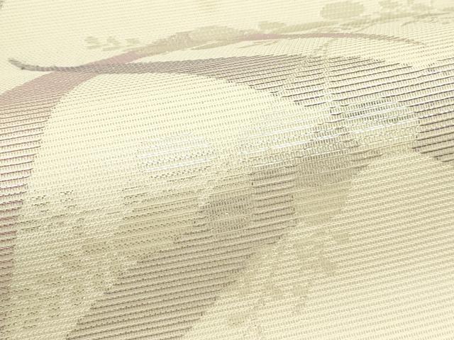平和屋着物＊夏物　六通柄袋帯　萩　銀糸　正絹　逸品　CABK6916rv