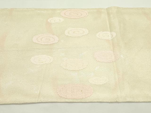 平和屋着物＊夏物　太鼓柄袋帯　光琳水　銀糸　正絹　逸品　CABK6917rv