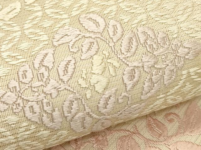 平和屋着物＊夏物　六通柄袋帯　唐織　花菱文　正絹　逸品　CABK6919rv