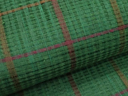 平和屋着物＊夏物　全通柄袋帯　格子柄　正絹　逸品　CABK6920rv