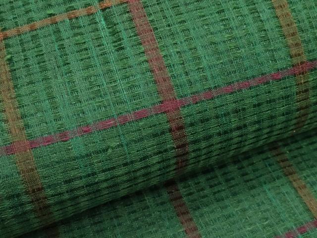 平和屋着物＊夏物　全通柄袋帯　格子柄　正絹　逸品　CABK6920rv