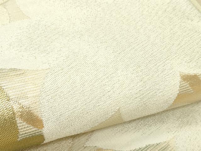 平和屋着物＊夏物　六通柄袋帯　芝草楓文　金銀糸　正絹　逸品　CABK6924rv