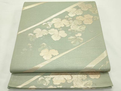 平和屋着物＊夏物　六通柄袋帯　蔦の葉文　金糸　正絹　逸品　CABK6934rv