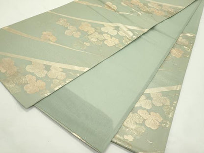 平和屋着物＊夏物　六通柄袋帯　蔦の葉文　金糸　正絹　逸品　CABK6934rv
