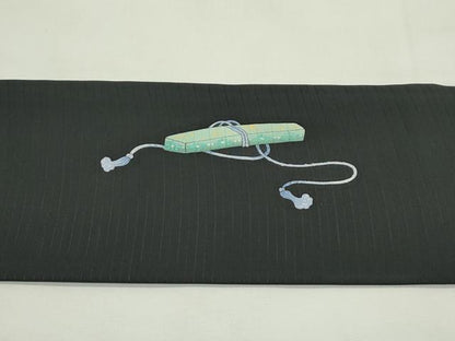 平和屋着物＊夏物　絽塩瀬　九寸名古屋帯　手描き　能　黒地　金彩　正絹　逸品　未使用　CABK6939rv