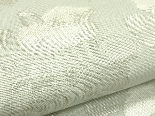 平和屋着物＊夏物　六通柄袋帯　蔦の葉文　銀糸　正絹　逸品　CABK6945rv