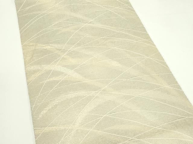 平和屋着物＊夏物　六通柄袋帯　芝草文　金銀糸　正絹　逸品　CABK6958rv