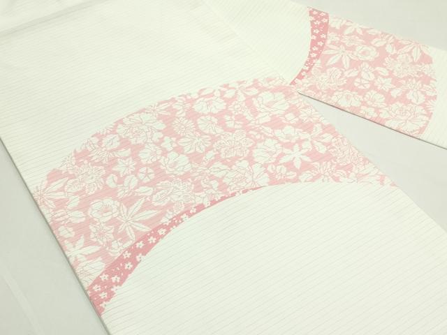 平和屋着物＊夏物　九寸名古屋帯　草花文　CABK6961rv