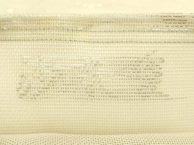 平和屋着物＊夏物　六通柄　本袋帯　沙本袋　菊籬文様　銀糸　正絹　逸品　CABK6978rv