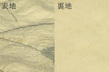 平和屋着物＊夏物　全通柄袋帯　芝草楓文　金銀糸　正絹　逸品　CABK6979rv